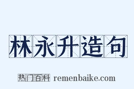林永升造句是什么意思的图片